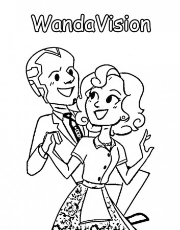 Sitcom WandaVision Coloring Page - Free Printable Coloring Pages for Kids