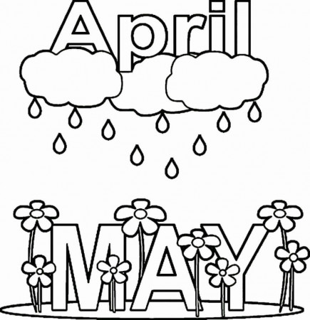 20 Free Printable April Coloring Pages