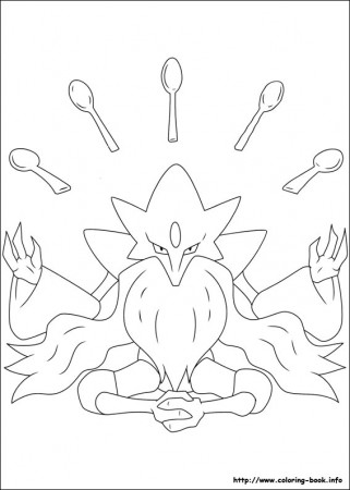 Pokemon coloring picture