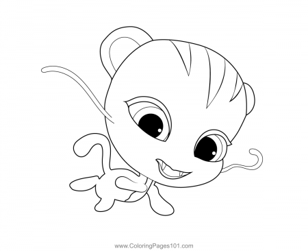 Roaar Kwami Miraculous Ladybug Coloring Page for Kids - Free Miraculous  Ladybug Printable Coloring Pages Online for Kids - ColoringPages101.com | Coloring  Pages for Kids