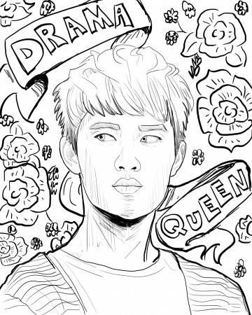 Buy EXO K Coloring Sheets: Digital Download Kpop Coloring Book Online in  India - Etsy