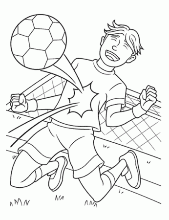 Soccer Player Coloring Page | crayola.com