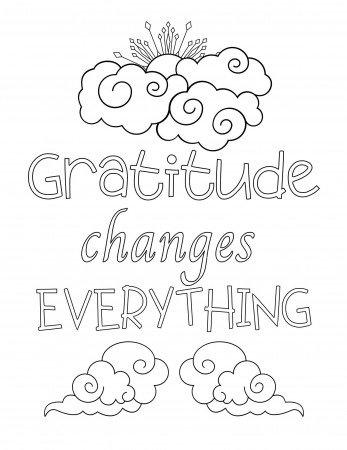 Gratitude Coloring Pages - Gift of Curiosity