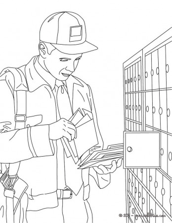 10 Pics of Printable Coloring Page Of Post Office - Post Office ...