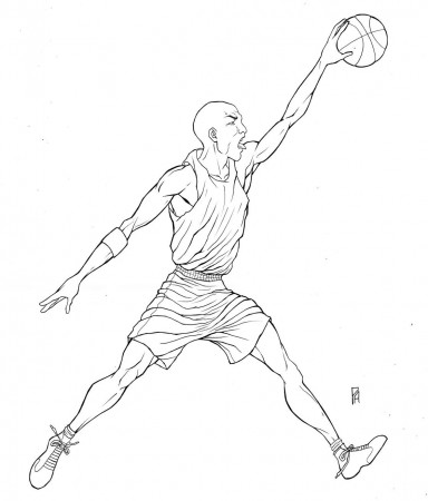 Michael Jordan - Coloring Pages for Kids and for Adults