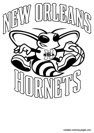New Orleans Hornets Logo Coloring Page