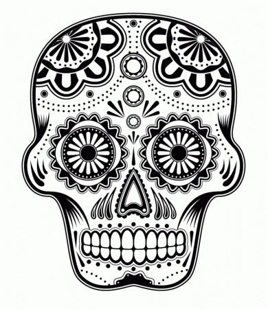Printable Skull Pictures - Coloring Pages for Kids and for Adults