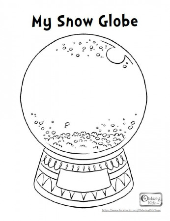 Snow Globe Coloring Pages - HiColoringPages