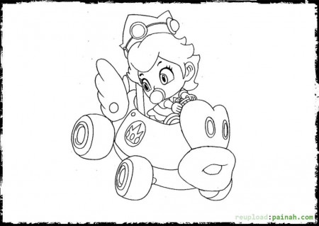 Princess Peach - Coloring Pages for Kids and for Adults