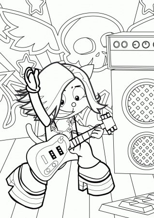 The Indie Rock Coloring Book Page