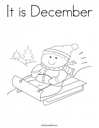 December Coloring Page