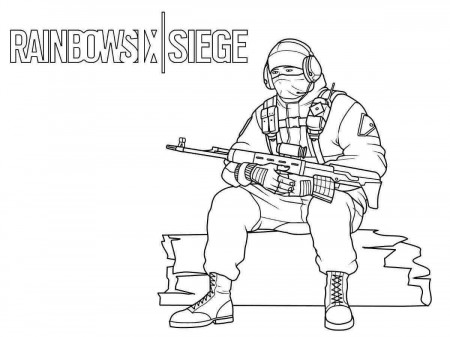 Free Rainbow Six Siege coloring pages. Download and print Rainbow Six Siege  coloring pages
