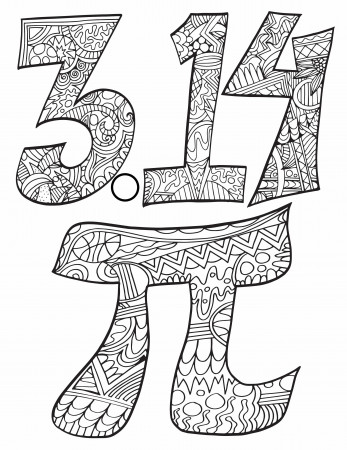 Free Pi Day Coloring Pages — Stevie Doodles