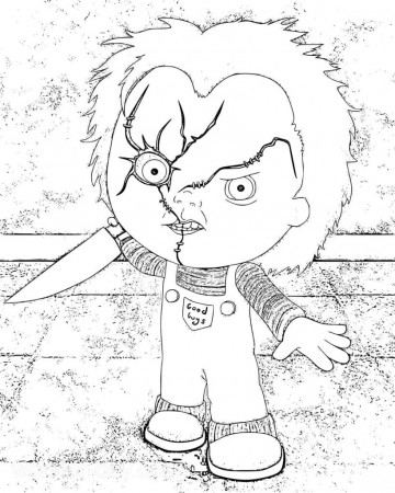 Chucky Coloring Pages | WONDER DAY — Coloring pages for children and adults