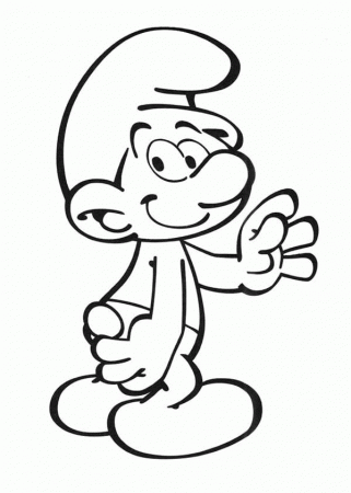 Handy Smurf from The Smurf Coloring Page | Kids Play Color