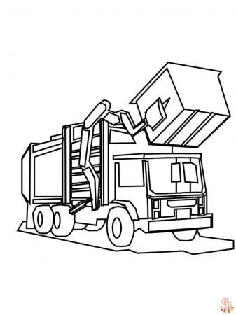 25+ Free Garbage Truck Coloring Pages - GBcoloring