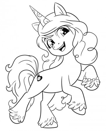 Cute Izzy Moonbow Coloring Page - Free Printable Coloring Pages for Kids