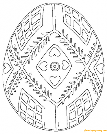 Ukrainian Easter Eggs Coloring Pages - Arts & Culture Coloring Pages - Coloring  Pages For Kids And Adults