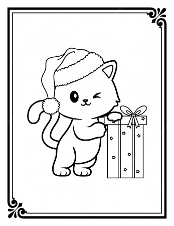 Premium Vector | Christmas coloring pages for kids