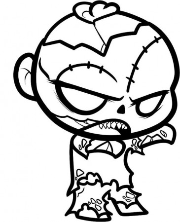Big Headed Zombie Coloring Pages | Zombie coloring | Pinterest ...