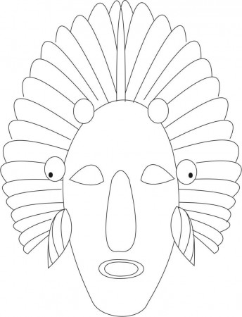 Printable Mask Coloring Pages | Coloring Me