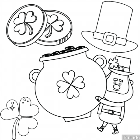 29 Free St. Patrick's Day Printable Coloring Pages for Kids - Parade