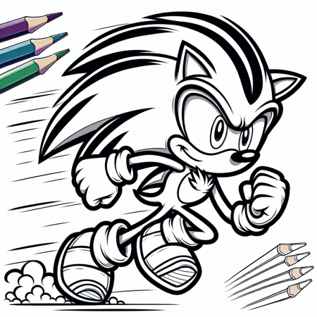 Super Sonic Coloring Pages Free ...