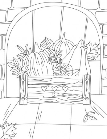 3 Printable Easy Fall Coloring Pages ...