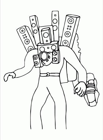 Titan Speakerman Coloring Pages - Free ...