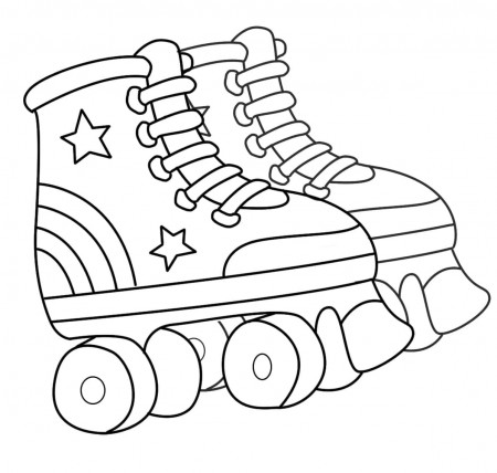 Basic Roller Skates coloring page ...