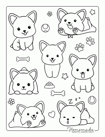 Free Dog Coloring Pages for Kids & Adults