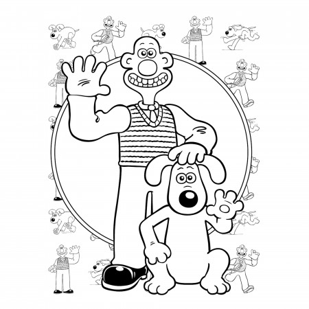 Wallace Gromit coloring pages