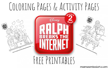 Ralph Breaks The Internet Coloring Pages - Free Printables