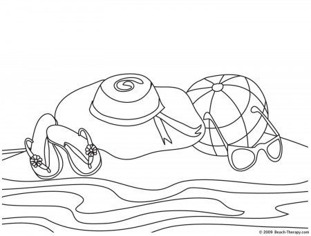 Beach Coloring Pages