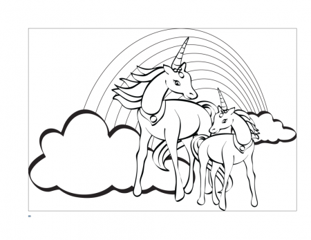 Free Flying Unicorn Coloring Pages - High Quality Coloring Pages