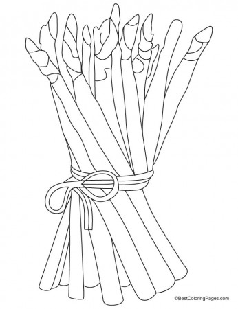 Bunch of asparagus coloring pages | Download Free Bunch of asparagus  coloring pages for kids | Best Coloring Pages