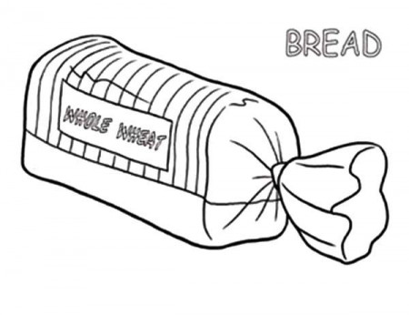 Bread In Package Coloring Pages : Best Place to Color | Coloring pages,  Recipe book diy, Felt patterns