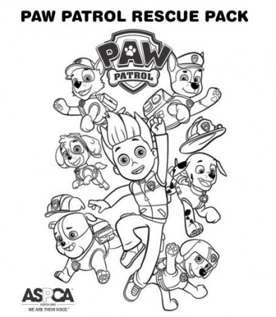 PAW Patrol Rescue Pack | Paw patrol coloring pages, Paw patrol coloring,  Coloring books