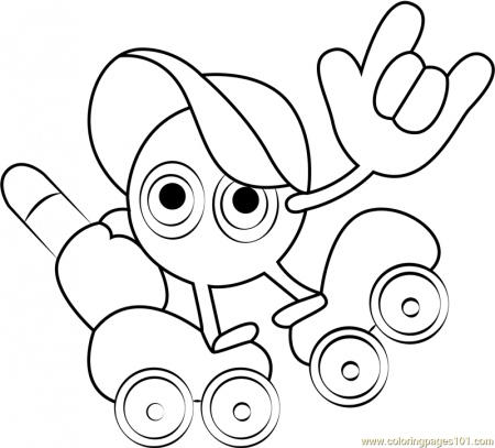 Paint Roller Coloring Page for Kids - Free Kirby Printable Coloring Pages  Online for Kids - ColoringPages101.com | Coloring Pages for Kids