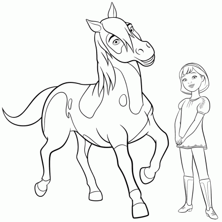 Abigail And Boomerang Coloring Pages - Spirit Riding Free Coloring Pages - Coloring  Pages For Kids And Adults