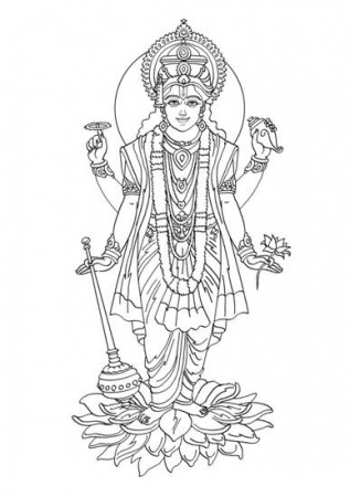 Drawing Hindu Mythology #109266 (Gods and Goddesses) – Printable coloring  pages