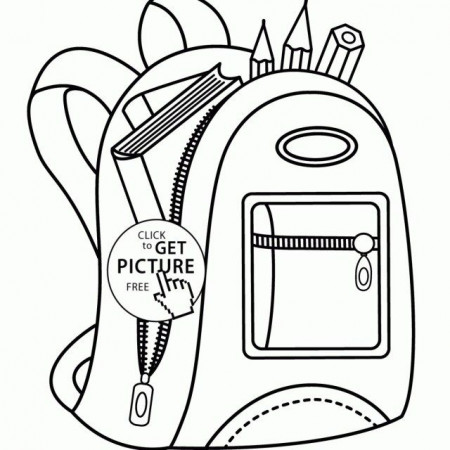 Beautiful Photo of Backpack Coloring Page - entitlementtrap.com | School coloring  pages, Coloring pages, Coloring pages for kids