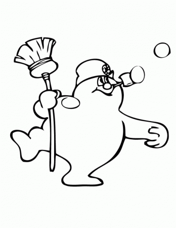 Frosty The Snowman coloring pages - Cute Frosty