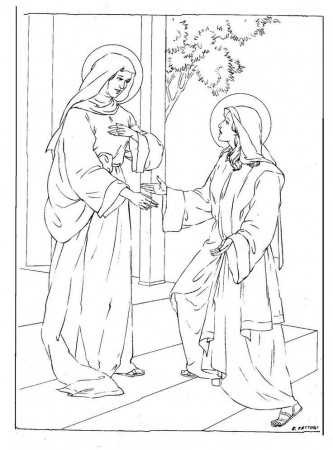 Free Catholic Coloring Pages Mary - Coloring