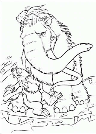 Ice Age Coloring Pages