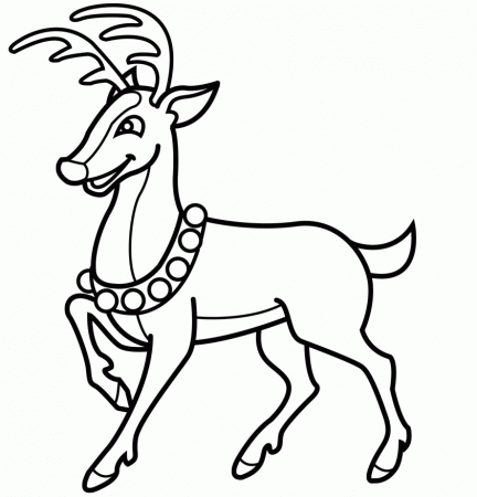 Printable Christmas Reindeer Coloring Pages - Pipevine.co