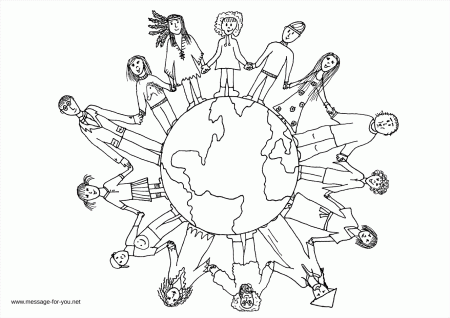 Children of The World Coloring Pages - Bestofcoloring.com