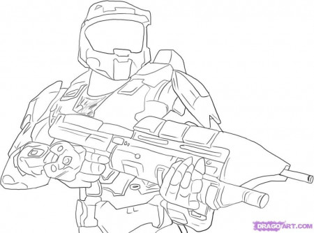 Halo 5 Spartan Coloring Pages | Halo drawings, Coloring pages ...