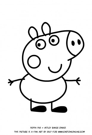 George Pig coloring pages