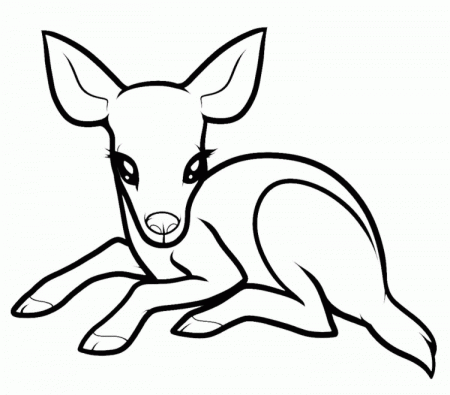 Free Baby Deer Coloring Page, Download Free Clip Art, Free Clip ...